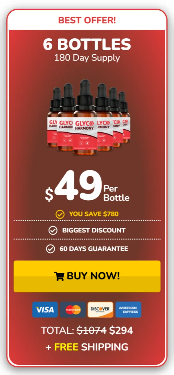 Glyco Harmony™ 6 bottles pricing
